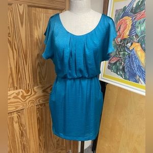Silky blue dress